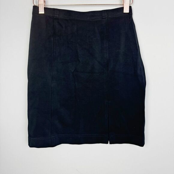 TADASHI | Vintage Black Stretch Mini Skirt with Slits Women’s Size X-Small - Picture 1 of 9